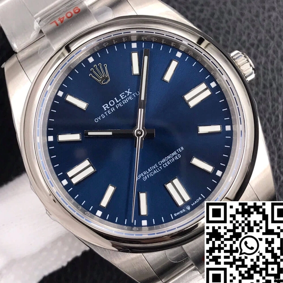 Blue 41MM Dial EW M124300-0003 Factory Oyster Perpetual Rolex 0102